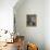 Dress Designer Christian Dior at Home in His Living Room-Frank Scherschel-Framed Premier Image Canvas displayed on a wall