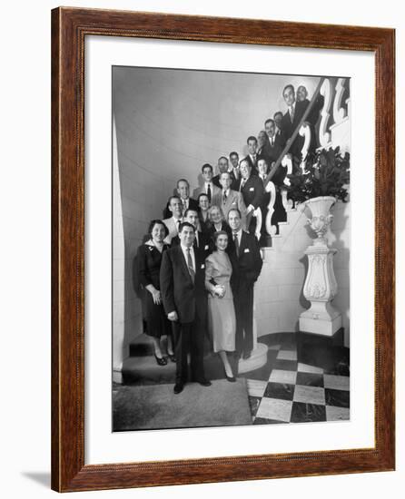 Dress Designer Henry Rosenfeld Standing-null-Framed Photographic Print