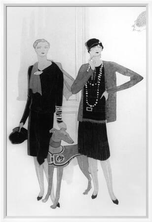 Dress Designs by Chanel, Illustration from 'Vogue' Magazine, 1