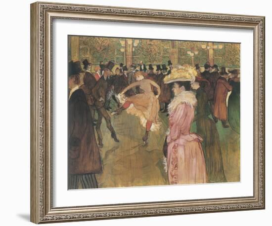 Dressage des nouvelles, par Valentin le Desosse (Moulin Rouge)-Henri de Toulouse-Lautrec-Framed Giclee Print