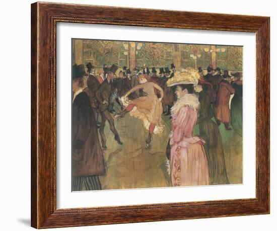 Dressage des nouvelles, par Valentin le Desosse (Moulin Rouge)-Henri de Toulouse-Lautrec-Framed Giclee Print