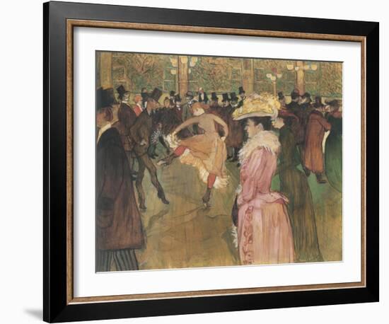 Dressage des nouvelles, par Valentin le Desosse (Moulin Rouge)-Henri de Toulouse-Lautrec-Framed Giclee Print
