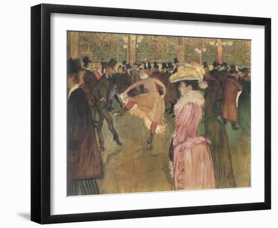 Dressage des nouvelles, par Valentin le Desosse (Moulin Rouge)-Henri de Toulouse-Lautrec-Framed Giclee Print
