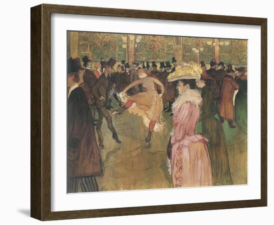 Dressage des nouvelles, par Valentin le Desosse (Moulin Rouge)-Henri de Toulouse-Lautrec-Framed Giclee Print