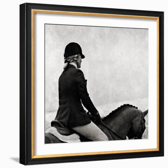 Dressage - The Rider-Pete Kelly-Framed Giclee Print