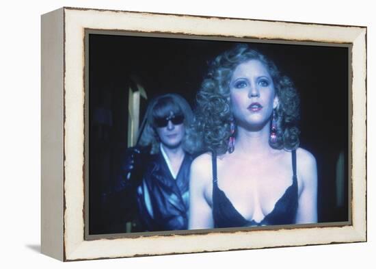 DRESSED TO KILL, 1980 directed by BRIAN by PALMA Michael Caine / Nancy Allen (photo)-null-Framed Stretched Canvas