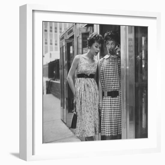 Dresses Stressing the Misplaced Belt-Nina Leen-Framed Photographic Print