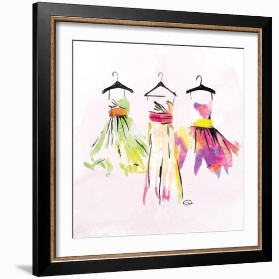 Dresses Watercolor-OnRei-Framed Art Print