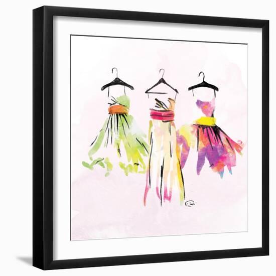 Dresses Watercolor-OnRei-Framed Art Print