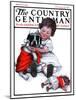 "Dressing Doggie," Country Gentleman Cover, March 24, 1923-Katherine R. Wireman-Mounted Giclee Print