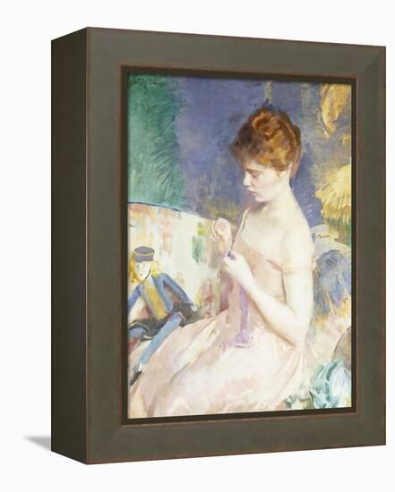 Dressing Dolls-Cecilia Beaux-Framed Premier Image Canvas