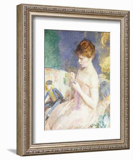 Dressing Dolls-Cecilia Beaux-Framed Giclee Print