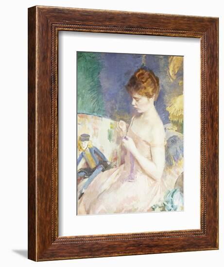 Dressing Dolls-Cecilia Beaux-Framed Giclee Print