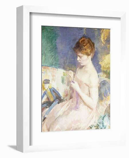 Dressing Dolls-Cecilia Beaux-Framed Giclee Print