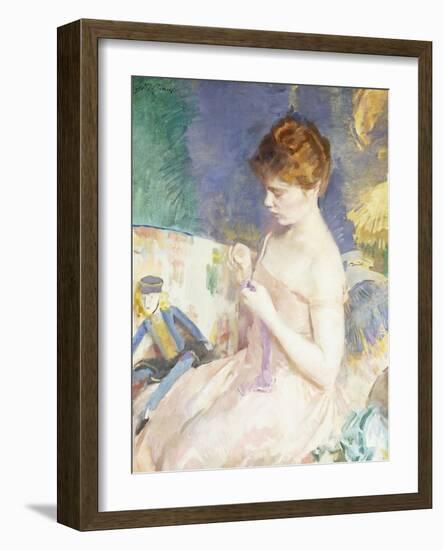 Dressing Dolls-Cecilia Beaux-Framed Giclee Print