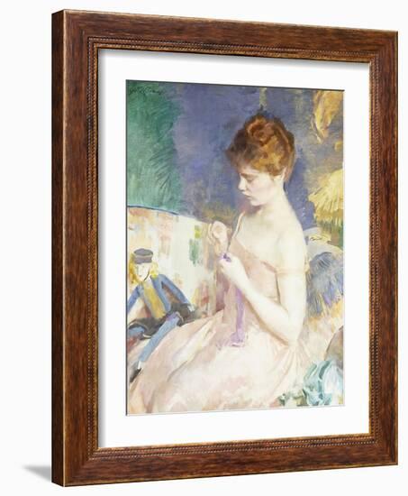 Dressing Dolls-Cecilia Beaux-Framed Giclee Print