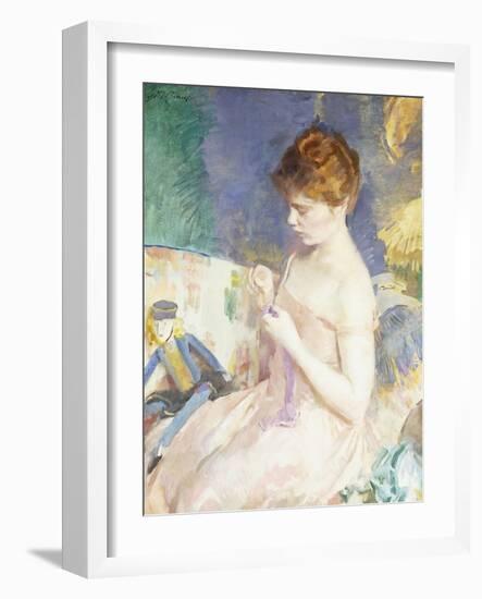 Dressing Dolls-Cecilia Beaux-Framed Giclee Print