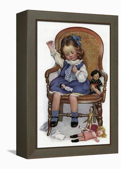 Dressing Dolly, 1911-null-Framed Premier Image Canvas