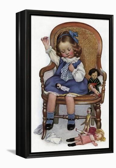 Dressing Dolly, 1911-null-Framed Premier Image Canvas