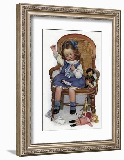 Dressing Dolly, 1911-null-Framed Photographic Print