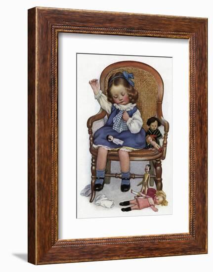 Dressing Dolly, 1911-null-Framed Photographic Print