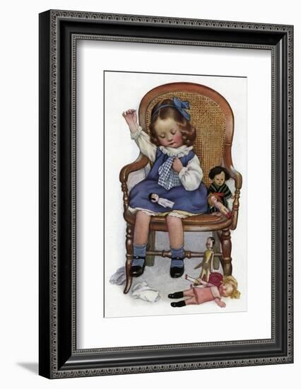 Dressing Dolly, 1911-null-Framed Photographic Print