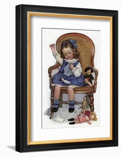 Dressing Dolly, 1911-null-Framed Photographic Print