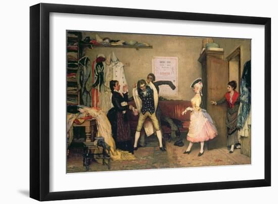 Dressing for the Masquerade-Eugen Von Blaas-Framed Giclee Print