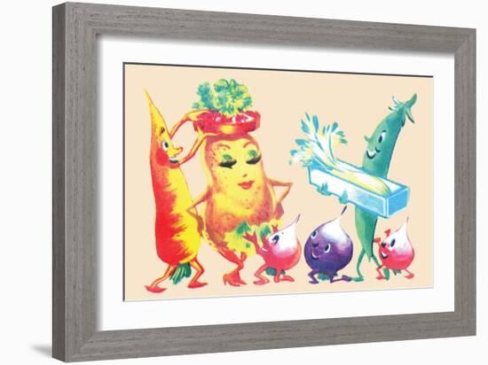 Dressing the Spud-null-Framed Art Print