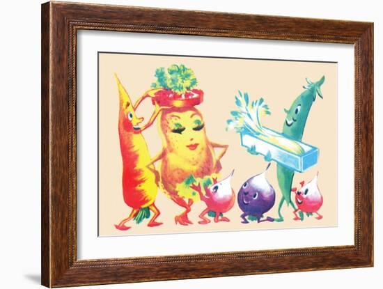 Dressing the Spud-null-Framed Art Print