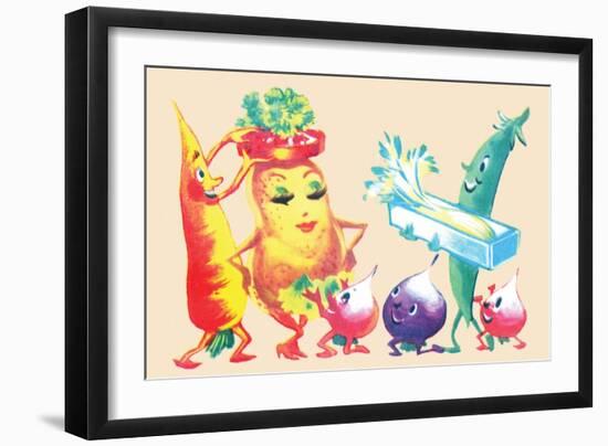 Dressing the Spud-null-Framed Art Print