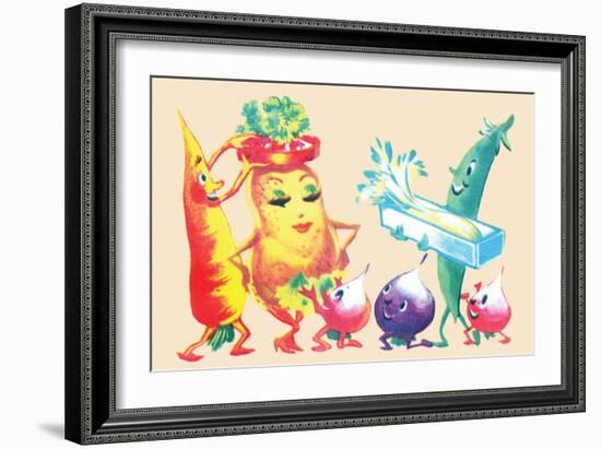 Dressing the Spud-null-Framed Art Print