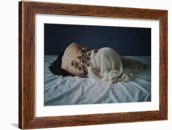 Dressing with Roses-Michalina Wozniak-Framed Photographic Print