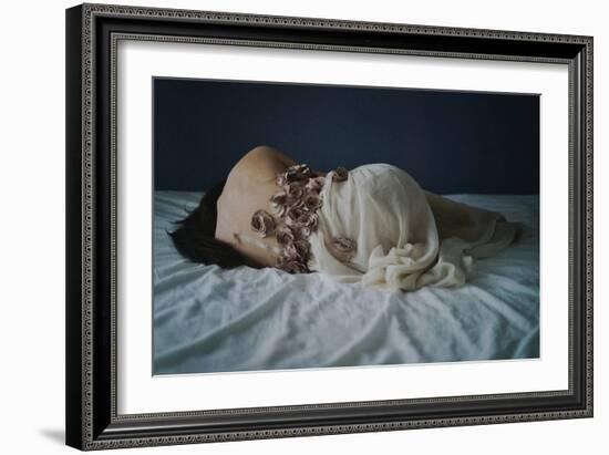 Dressing with Roses-Michalina Wozniak-Framed Photographic Print