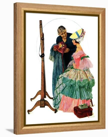 "Dressmaker", January 31,1931-Norman Rockwell-Framed Premier Image Canvas