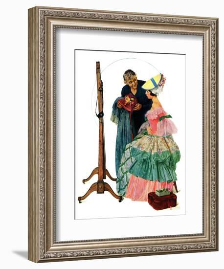 "Dressmaker", January 31,1931-Norman Rockwell-Framed Giclee Print