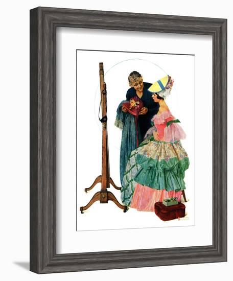 "Dressmaker", January 31,1931-Norman Rockwell-Framed Giclee Print