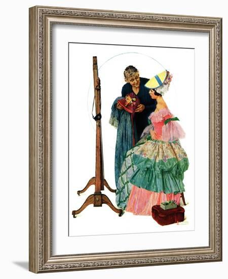 "Dressmaker", January 31,1931-Norman Rockwell-Framed Giclee Print