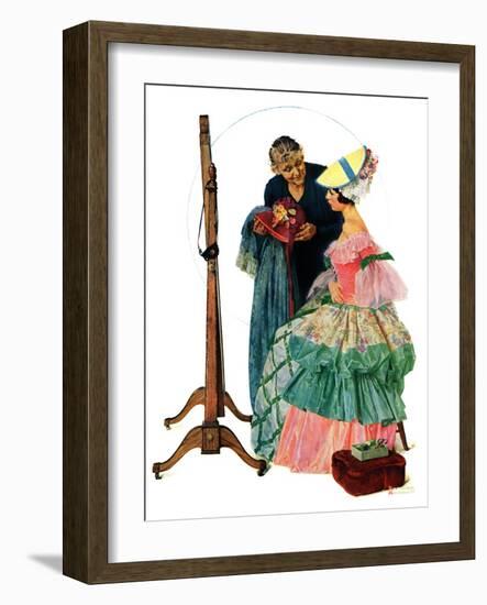 "Dressmaker", January 31,1931-Norman Rockwell-Framed Giclee Print