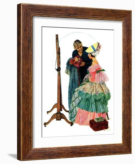 "Dressmaker", January 31,1931-Norman Rockwell-Framed Giclee Print