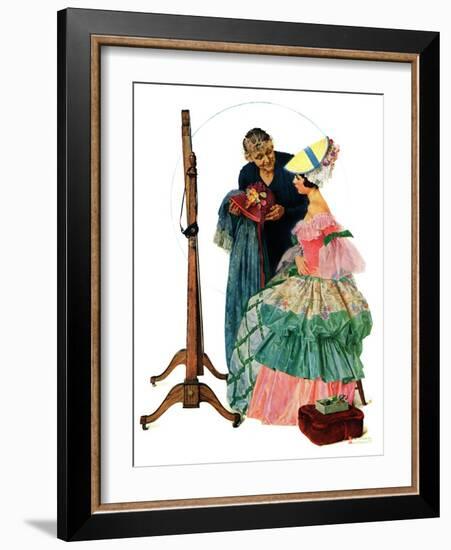 "Dressmaker", January 31,1931-Norman Rockwell-Framed Giclee Print