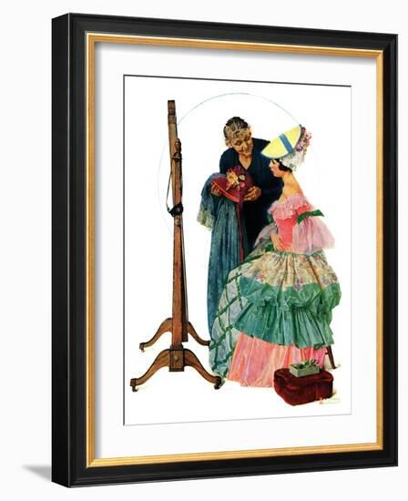 "Dressmaker", January 31,1931-Norman Rockwell-Framed Giclee Print