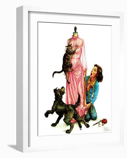 "Dressmaker," May/June 1983-Scott Gustafson-Framed Giclee Print