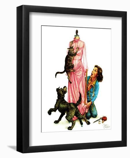 "Dressmaker," May/June 1983-Scott Gustafson-Framed Giclee Print