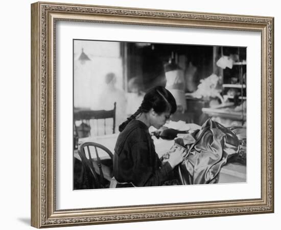 Dressmaker-Lewis Wickes Hine-Framed Photo