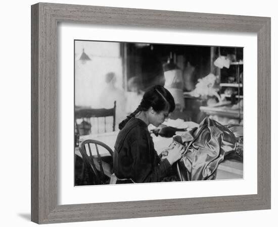 Dressmaker-Lewis Wickes Hine-Framed Photo