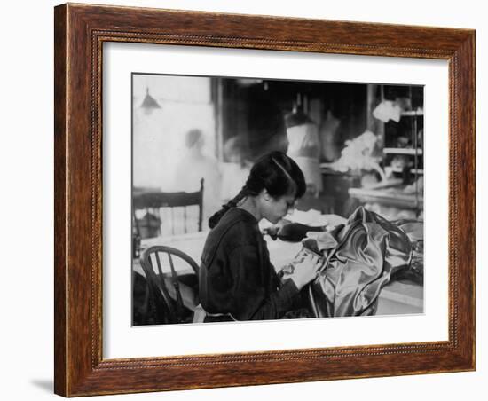 Dressmaker-Lewis Wickes Hine-Framed Photo