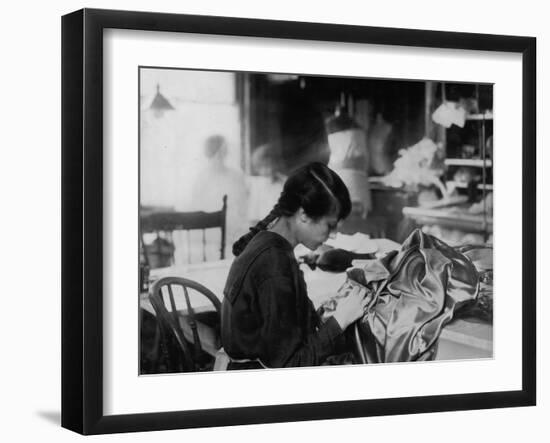 Dressmaker-Lewis Wickes Hine-Framed Photo