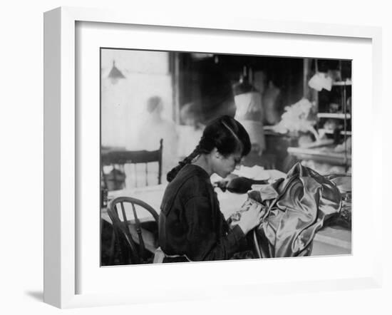 Dressmaker-Lewis Wickes Hine-Framed Photo