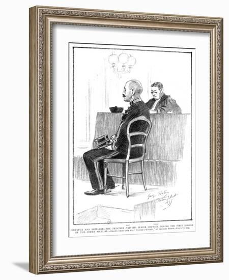 Dreyfus Affair, 1899-Georges Redon-Framed Giclee Print